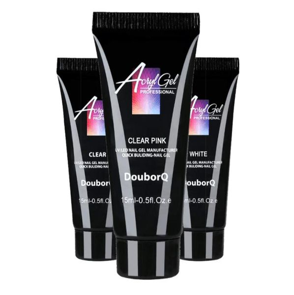 

poly nail gel for nails extension finger nail art manicure acryl gel varnish hybrid 15ml poly uv gel polish extension 01598963203, Red;pink