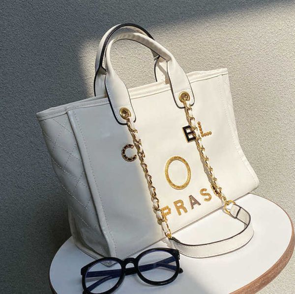 

women's fashion luxury hand bags beach bag brand ch metal badge classic totes handbags small mini pearl handbag female capacity large l