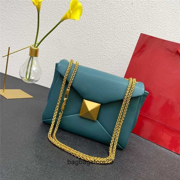 

valentiino bag lady purse bags designer style large rivet chain single shoulder capacity small square fashion portable oblique span women 