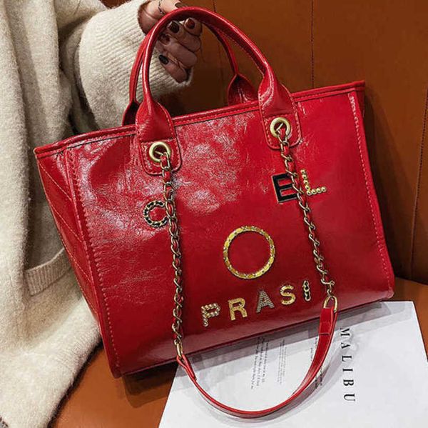 

women's luxury fashion hand bags beach bag brand ch metal badge classic totes handbags small mini pearl handbag female capacity large l