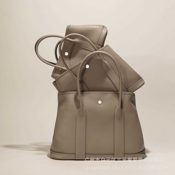 

original designer bags h home 2023 new leather women's bag single shoulder messenger tote versatile garden portable shopping bucket el0