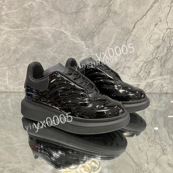 

2023 designer brand shoes for men's women fashion calf leather platform runner trainers sneakers lightweight xsd221139, Black