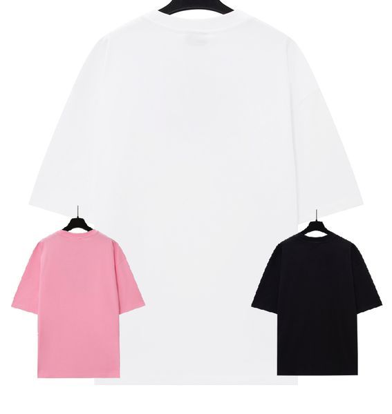 

women designer balanciagas t shirt fashion brand paris before and after the letter classic pop family short sleeve t-shirt men and women wit, White;black