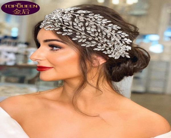 

two drainage diamond hoop wedding tiara baroque crystal bridal headwear crown rhinestone with wedding jewelry hair accessories dia6053713, Silver