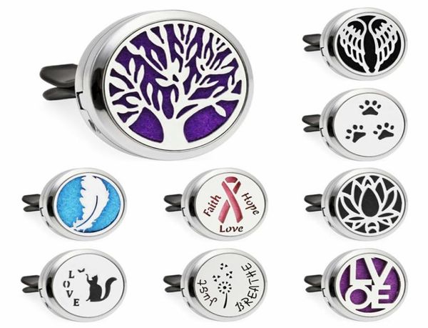 

aromatherapy diffuser for car air freshener perfume bottle locket clip washable felt pads fragrance auto interior decoration wh0043389738