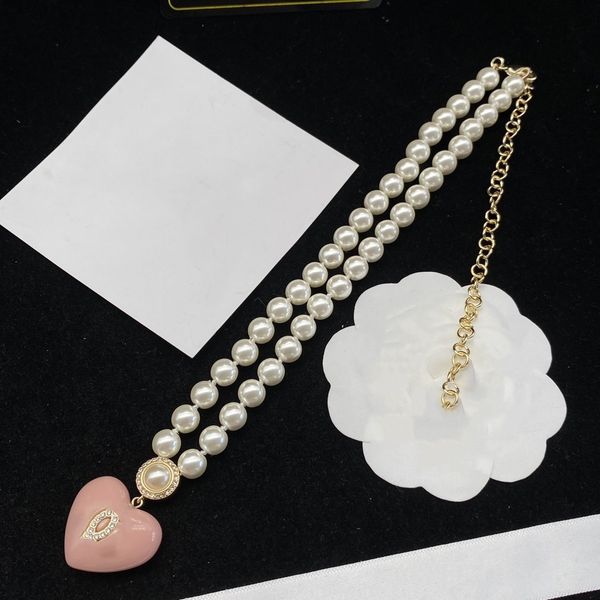 

luxury designer channel pendant necklace design letter jewelry magcin, Silver