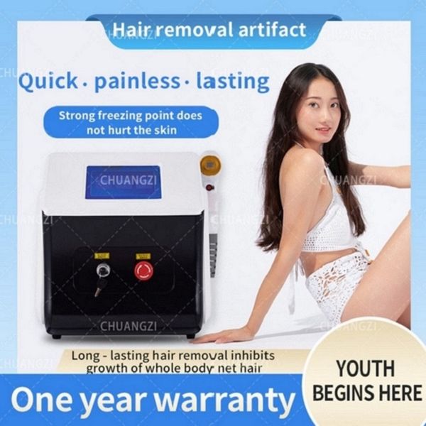 

hair remove epilator laser hair removal 808nm 755nm 1064nm equipment laser non invasive devices, Black