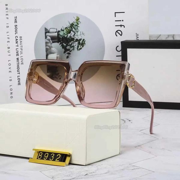 

2023new luxury sunglasses designer letter womens mens goggle senior eyewear for women eyeglasses frame vintage metal sun glasses, White;black
