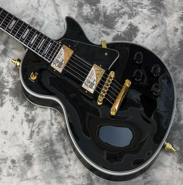 

custom electric guitar black upgraded quality hardwares016806363