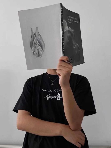 

rick original tee casual t-shirt rick ownes designer oversized cotton men hiphop streetwear mens tees, White;black