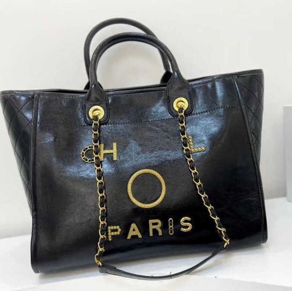 

women's fashion luxury hand bags beach bag brand ch metal badge classic totes handbags small mini pearl handbag female capacity large l