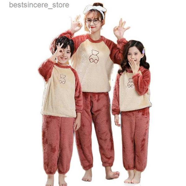 

2021 christmas pajamas outfit boys girls mom thicken homewear holiday costume family christmas parent-child outfit kids clothes, Blue