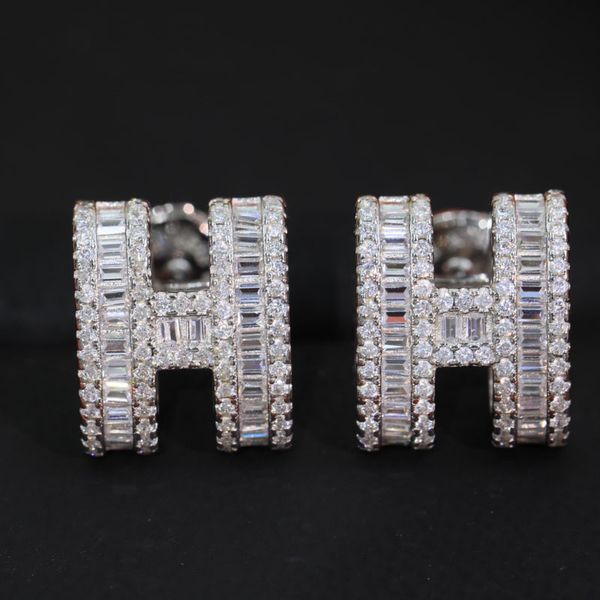 

dupe brand fashion jewelry set letter pendant necklace earrings for women, Silver