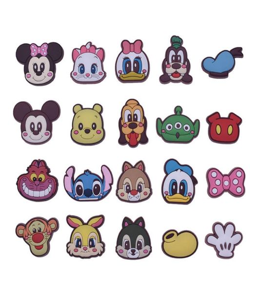 

anime charms whole cute mouse kitty cats cartoon croc charms shoe accessories pvc decoration buckle soft rubber clog charms fa8266666, Blue