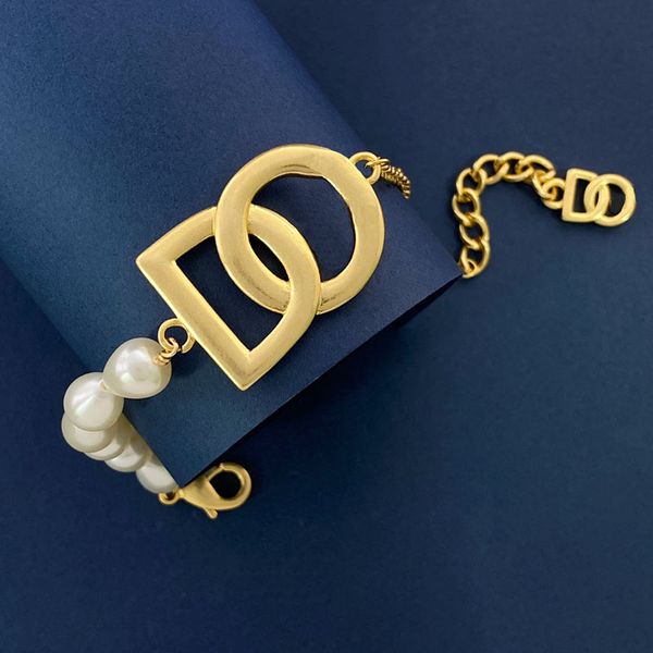

bracelets designer pearl women chain bracelet wedding luxury gold jewelry lady beaded charm bracelets bangle girls cuff bracelet 236303c, Black