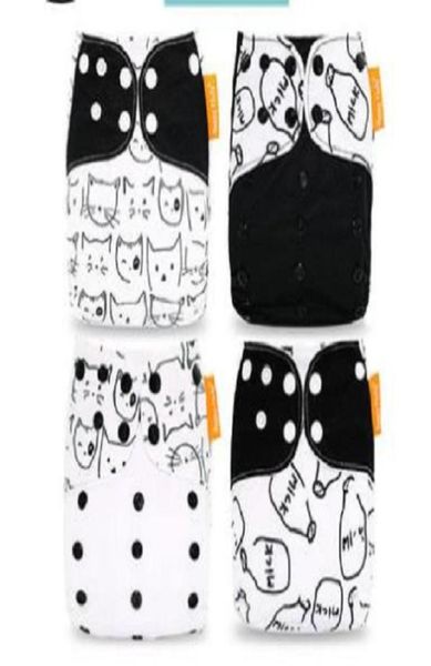 

4pcs u pick happy flute newborn baby diaper nb pocket cloth diapers bamboo charcoal inner waterproof pul outer double gussets4050788