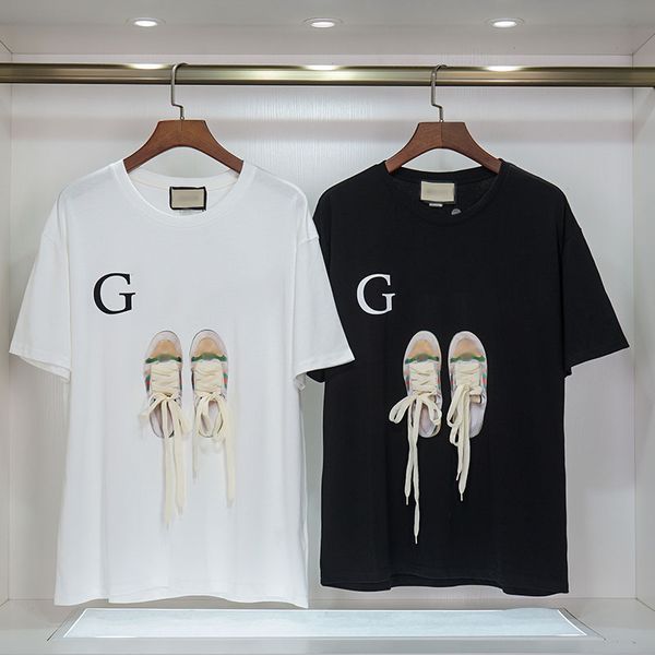 

designer mens t-shirt couple designer fashion gs designer t-shirt luxury round neck pullover pure cotton breathable short sleeve casual bran, White;black