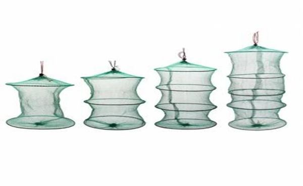 

folding round frame nylon mesh crab crawdad shrimp minnow bait trap cast fish net fishing landing tackle accessory tool7864925
