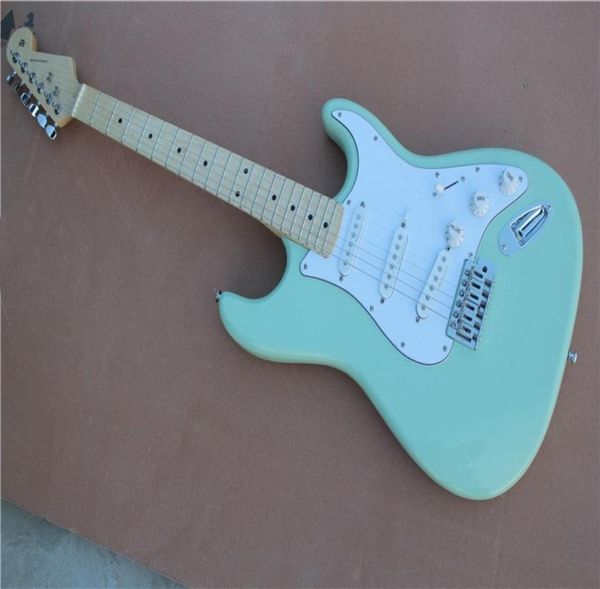 

custom guitarlight green guitar basswood bodysss pickupsmaple neckmaple fretboard delivery3673273