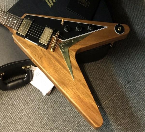 

1958 mahogany flying v reissue vos walut natural electric guitar7580749