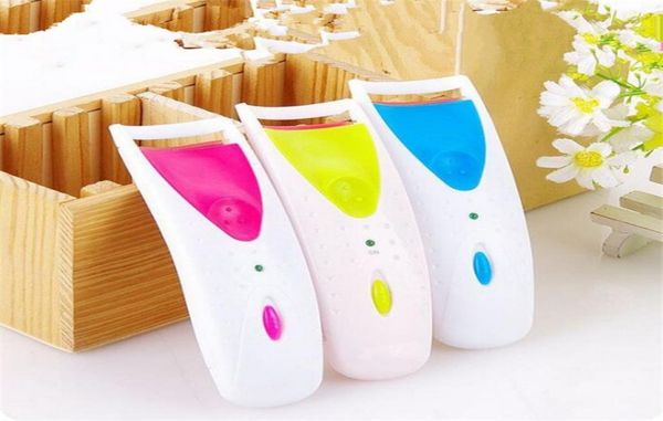 

3colors makeup electric heated eyelash curler long lasting eye lash perm eyelashes clip make up lashes automatic tool 2pcs7510461