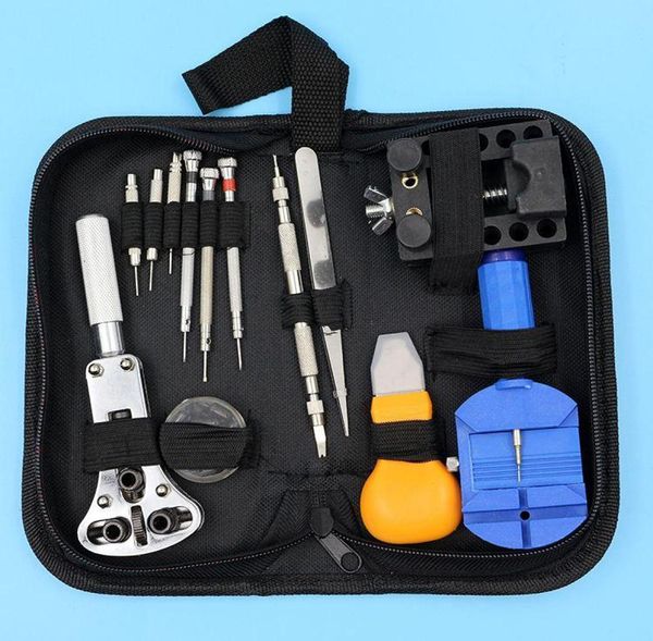 

promotion 13pcs watch repair tool kit set case opener link spring bar remover tweezer 977854