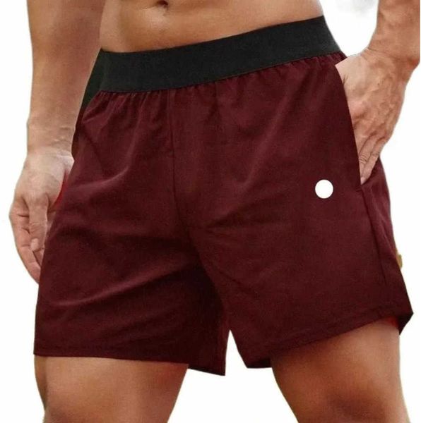 

lulu men yoga sports shorts outdoor fitness quick dry lululemens solid color casual running quarter pant man breathable design loose leisure, White;black