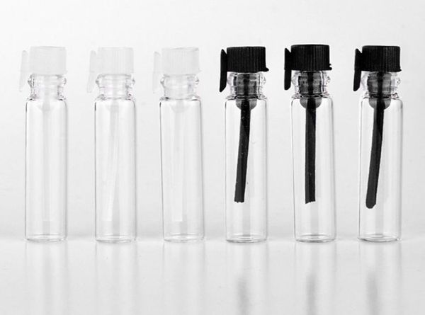 

100pcslot 1ml glass perfume bottle glass tube empty vial sample bottle dropper bottle paper box1096659