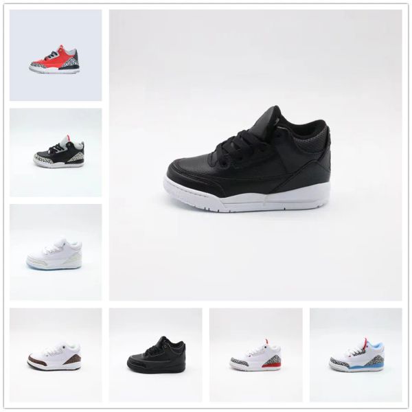 

kids shoes j 3s 3 boy girl basketball toddler retro boys trainers black deadly pink red athletic sneakers kid shoe chidren designer youth in