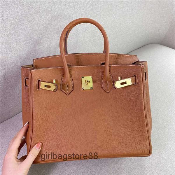

togo leather designer layer lady capacity bag birkins cow tote large bags fashionable 2023 single shoulder messenger women's handbag sb