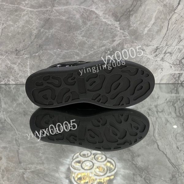 

new r brand shoes for men's women fashion calf leather platform runner trainers sneakers lightweight xsd221139, Black