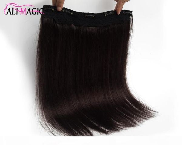 

blond black brown silky straight clip in human hair extensions 100g brazilian indian remy hair for full head7663341