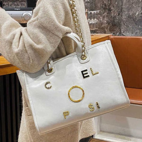 

fashion luxury women's hand bags beach bag brand ch metal badge classic totes handbags small mini pearl handbag female capacity large l, Black;red