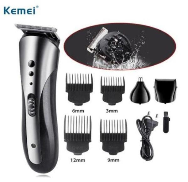 

kemei 3 in 1 electric shaver hair trimmer rechargeable electric nose hair clipper professional beard razor machine km14078159630
