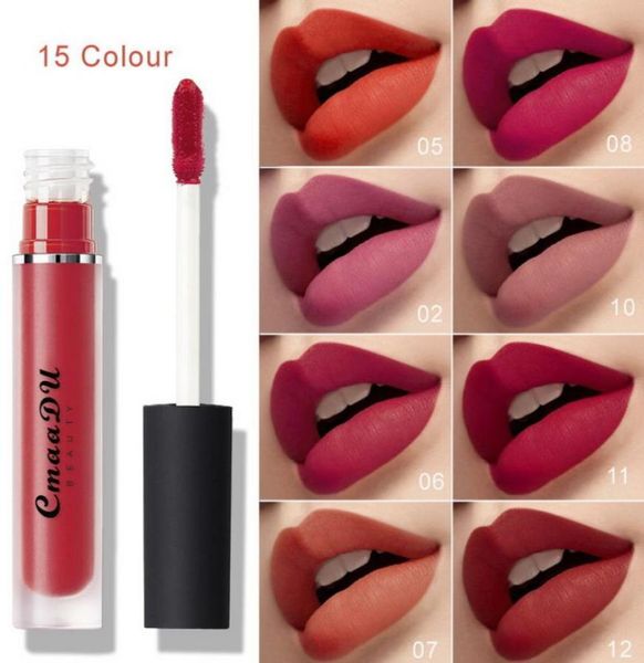 

cmaadu beauty lip gloss velvet matte lipstick lips brilliant natural makeup matt liquid lipgloss4613113