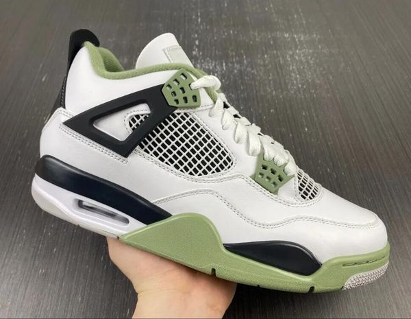 

shoes 4 wmns seafoam 4s olive oil green men sports sneakers aq9129-103