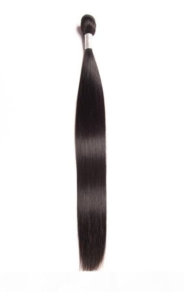

peruvian human hair extensions straight virgin hair whole hair weaves natural color 95100g piece silky straight one bundle4928030, Black
