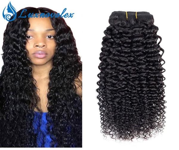 

8a brazilian curly hair bundles 100 unprocessed brazilian kinky curly human hair weave bundles natural color 9784465, Black