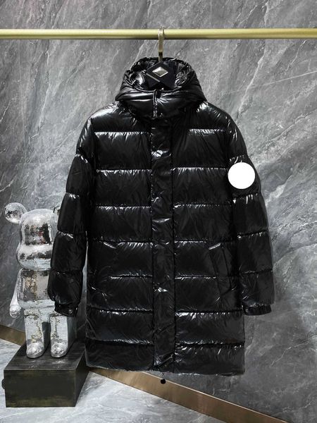 

autumn and winter new down jacket hooded long coat, style simple fashion foreign style, excellent air permeability, feel soft and delicate s, Black