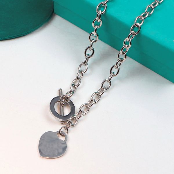 

t love necklace designer design necklace pendant for men and women fashion necklaces travel vacation accessories designer jewelry gifts, Silver