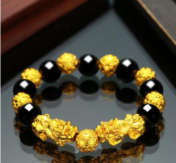 

the new springsummer 2020 shajin mythical wild animal real hand kylin bracelet lovers black yao pi qiu men and women pi xiu bead 7772430