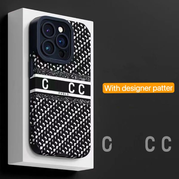 

brand designer leather phone cases for iphone 13 pro max 14 plus 12 mini 11 fashion letter print back cover luxury design mobile shell