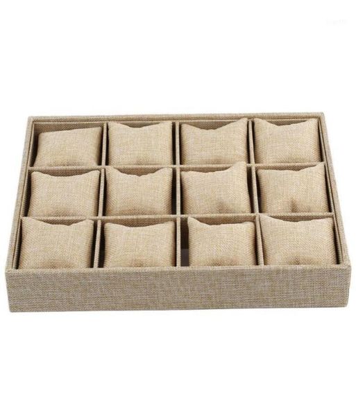 

slots pillow style jewelry watch bracelet display tray box necklace earring container boxes case organizer gift 20225840175, Black;blue