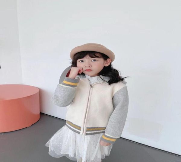 

autumn winter baby hoodie clothes kids boys girls zipper solid simplified coat toddler sweatshirt clothing6201873, Black