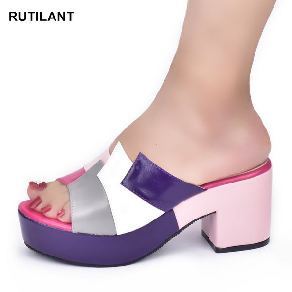 

sandals italian lady shoes multicolor design wedges shoes for women platform shoes high heels thick heel slingbacks lady wedge sandals 23063, Black