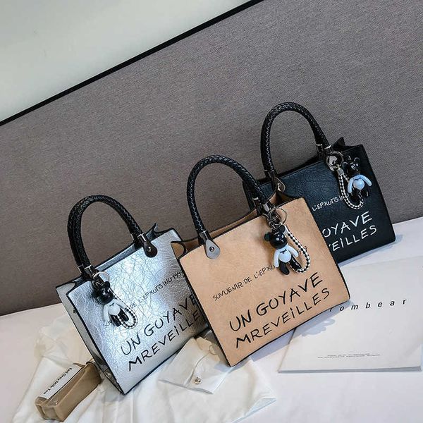 

bag new fashion women's big bag one shoulder handbag style letter women's bag