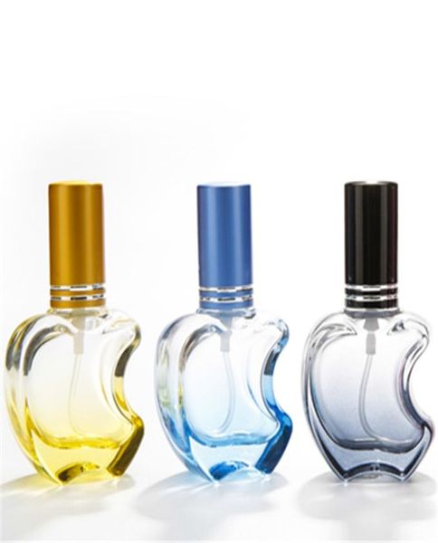 

100pcslot 10ml portable colorfull glass perfume bottle with atomizer empty parfum case with spray for travel8747617
