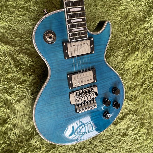 

blue lp guitar china type electric guitar fast ship