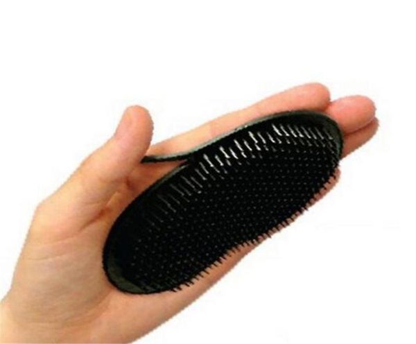 

shampoo comb pocket men beard mustache palm scalp massage black hair care travel portable hair comb brush styling tools1444411, Silver