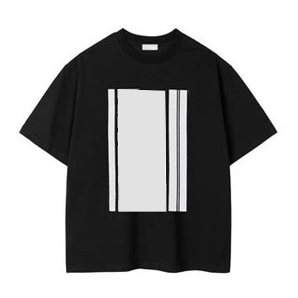 

toney summer men's broken geometric printing short-sleeved couples fashion cotton casual t-shirt w627#, Black;brown